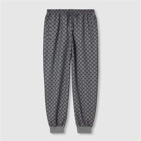 ferguson gucci tracksuit|Printed GG neoprene jogging pant in grey and black .